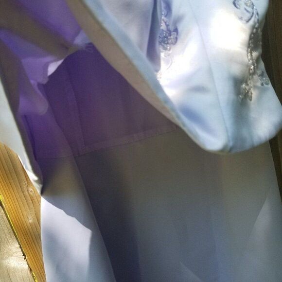 X-Large Dress by Rebecca Bridal & Fashions Purple Halter Bridesmaid Wedding Gown - Picture 5 of 12